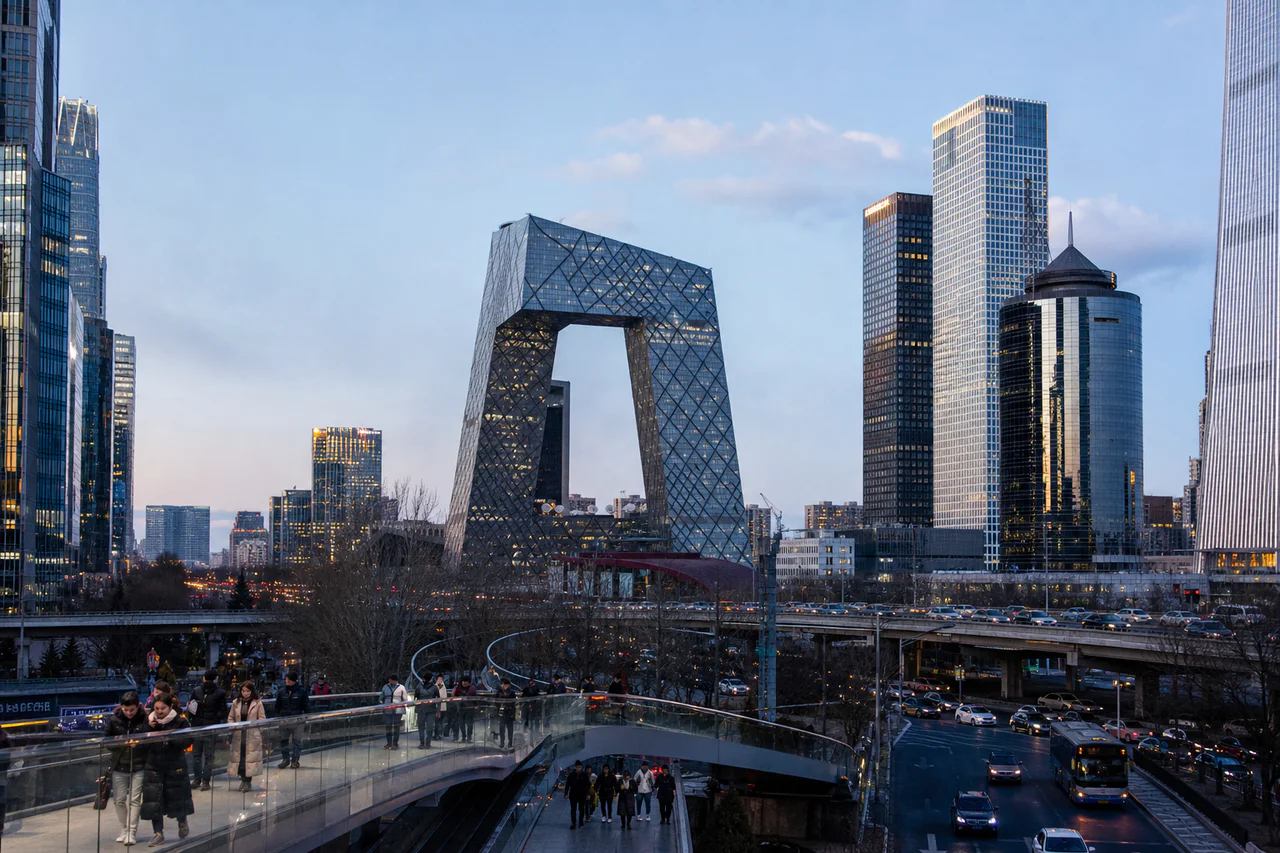 CCTV Headquarters in Beijing's central business district